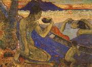 Paul Gauguin The Dug-Out oil painting reproduction